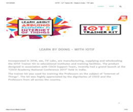 Weekday Program: IOTIF Trainer Kit